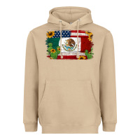 Mushroom mexican american flag background Heavyweight Hoodie - Jasminsmagicworld
