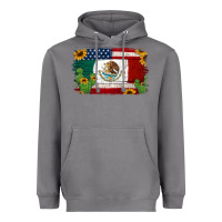 Storm mexican american flag background Heavyweight Hoodie - Jasminsmagicworld