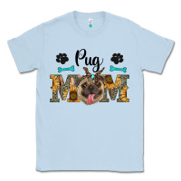 Dusty Blue western pug mom Classic Tee - RanaPortraitStore