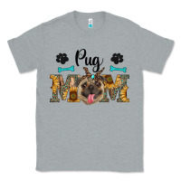 Heather Grey western pug mom Classic Tee - RanaPortraitStore
