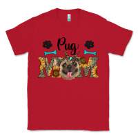 Red western pug mom Classic Tee - RanaPortraitStore