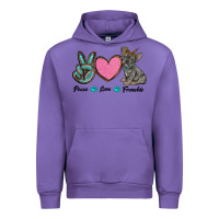 Tulip peace love frenchie Urban Hoodie - RanaPortraitStore