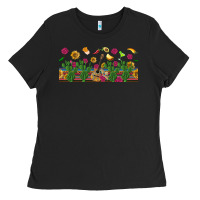 Black mexican sombrero guitar rose cactus libbey  cup Ladies Tee - BundleAndBundleShop