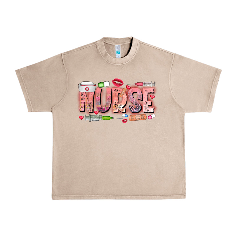 Nurse Valentine Urban Heavy Tee by CowhideDigitalArt | Teevron