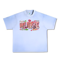 Grape Ice Nurse Valentine Urban Heavy Tee - CowhideDigitalArt