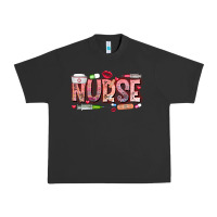 Pigment Black Nurse Valentine Urban Heavy Tee - CowhideDigitalArt