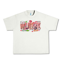 Pistachio Nurse Valentine Urban Heavy Tee - CowhideDigitalArt