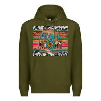 Army Green blessed mom Premium Hoodie - Artiststas