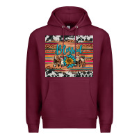 Burgundy blessed mom Premium Hoodie - Artiststas