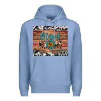 Colony Blue blessed mom Premium Hoodie - Artiststas