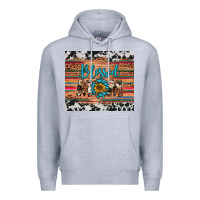 Heather Grey blessed mom Premium Hoodie - Artiststas
