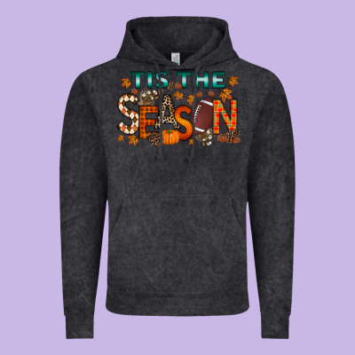 Tis The Season Football Vintage Hoodie Designed By Racoondesign