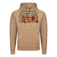 Vintage Coffee tis the season football Vintage Hoodie - RacoonDesign