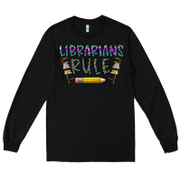 Black librarians rule Long Sleeve Tee - CowhideDigitalArt