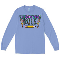 Colony Blue librarians rule Long Sleeve Tee - CowhideDigitalArt