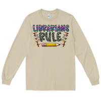 Mushroom librarians rule Long Sleeve Tee - CowhideDigitalArt