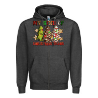 Charcoal Heather My kind of Christmas trees Zipper Hoodie - RanaPortraitStore