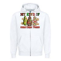White My kind of Christmas trees Zipper Hoodie - RanaPortraitStore