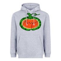 Heather Grey watermelon pumpkin Heavyweight Hoodie - Jasminsmagicworld