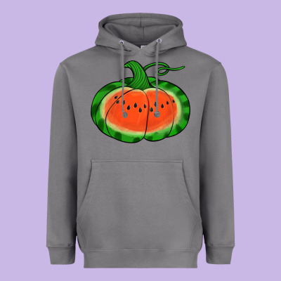 Watermelon Pumpkin Heavyweight Hoodie Designed By Jasminsmagicworld