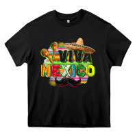 Black Viva Mexico Heavy Core Tee - FaDigitalArtStudio