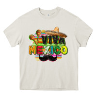 Cream Viva Mexico Heavy Core Tee - FaDigitalArtStudio
