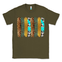 Army Green western brushstrokes Classic Tee - OliviaCreatesArt