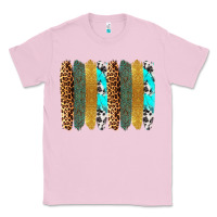 Bubblegum Pink western brushstrokes Classic Tee - OliviaCreatesArt