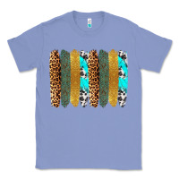 Colony Blue western brushstrokes Classic Tee - OliviaCreatesArt