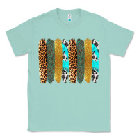 Seafoam western brushstrokes Classic Tee - OliviaCreatesArt