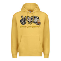 Antique Gold Peace Love Missouri Premium Hoodie - Jasminsmagicworld