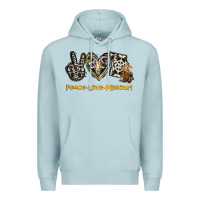 Blue Mist Peace Love Missouri Premium Hoodie - Jasminsmagicworld
