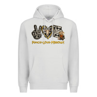 Dove Grey Peace Love Missouri Premium Hoodie - Jasminsmagicworld