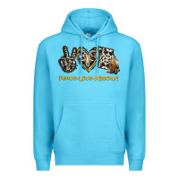 Ocean Blue Peace Love Missouri Premium Hoodie - Jasminsmagicworld