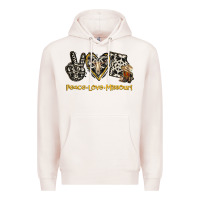 Pale Pink Peace Love Missouri Premium Hoodie - Jasminsmagicworld
