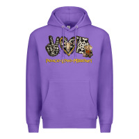 Purple Peace Love Missouri Premium Hoodie - Jasminsmagicworld
