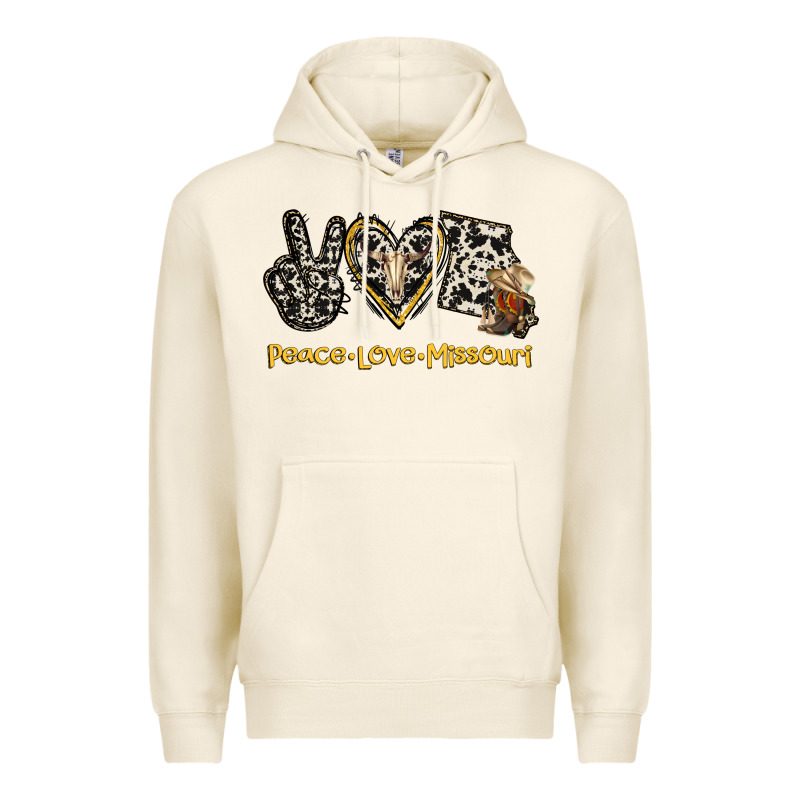 Peace Love Missouri Premium Hoodie by Jasminsmagicworld | Teevron