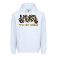 White Peace Love Missouri Premium Hoodie - Jasminsmagicworld