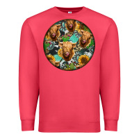 Cardinal Highland Cow Pattern Premium Sweatshirt - Jasminsmagicworld