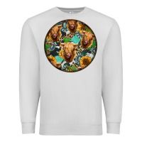 Dove Grey Highland Cow Pattern Premium Sweatshirt - Jasminsmagicworld