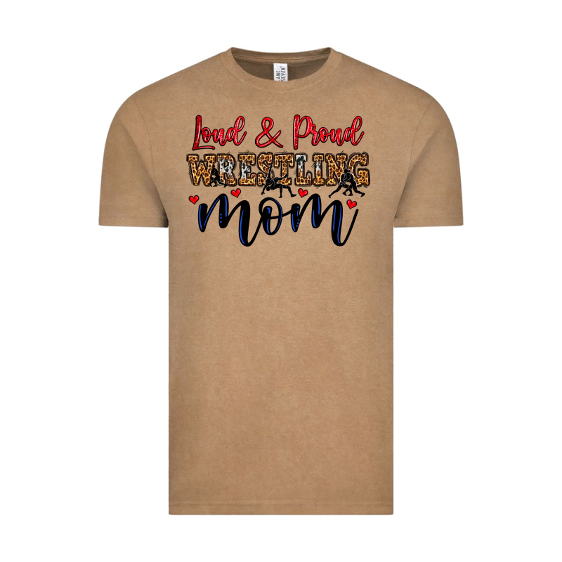 Loud And Proud Wrestling Mom Vintage Tee by LillyAllenDesigns | Teevron