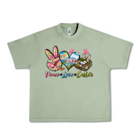 Oil Green Peace love Easter Urban Heavy Tee - LillyAllenDesigns