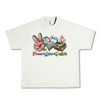 Pistachio Peace love Easter Urban Heavy Tee - LillyAllenDesigns