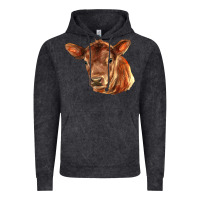 Vintage Black red angus calf face Vintage Hoodie - LillyAllenDesigns