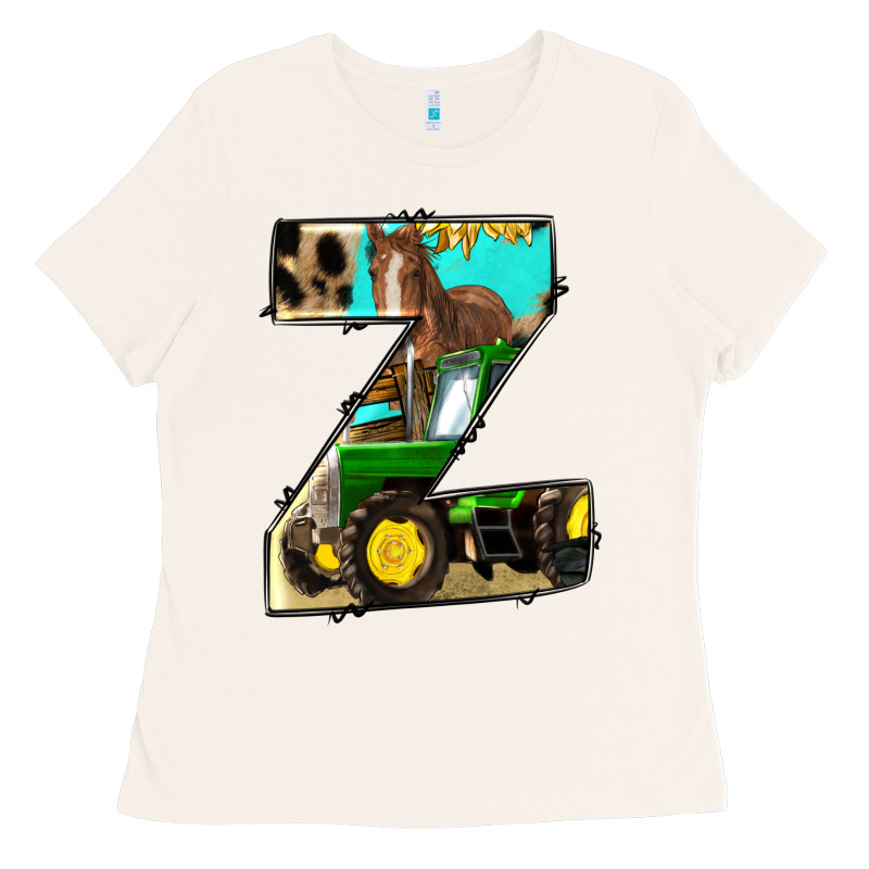 Farm Life Alphabet Lowercase Letters Z Ladies Tee by BundleAndBundleShop | Teevron