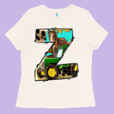Farm Life Alphabet Lowercase Letters Z Ladies Tee Designed By Bundleandbundleshop