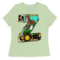 Matcha farm life alphabet lowercase letters z Ladies Tee - BundleAndBundleShop