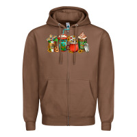 Chestnut mexican coffee cups Zipper Hoodie - Jasminsmagicworld