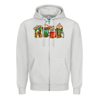 Dove Grey mexican coffee cups Zipper Hoodie - Jasminsmagicworld