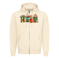 Sandshell mexican coffee cups Zipper Hoodie - Jasminsmagicworld